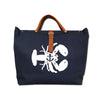IVY LOBSTER CANVAS TOTE NAVY/WHITE